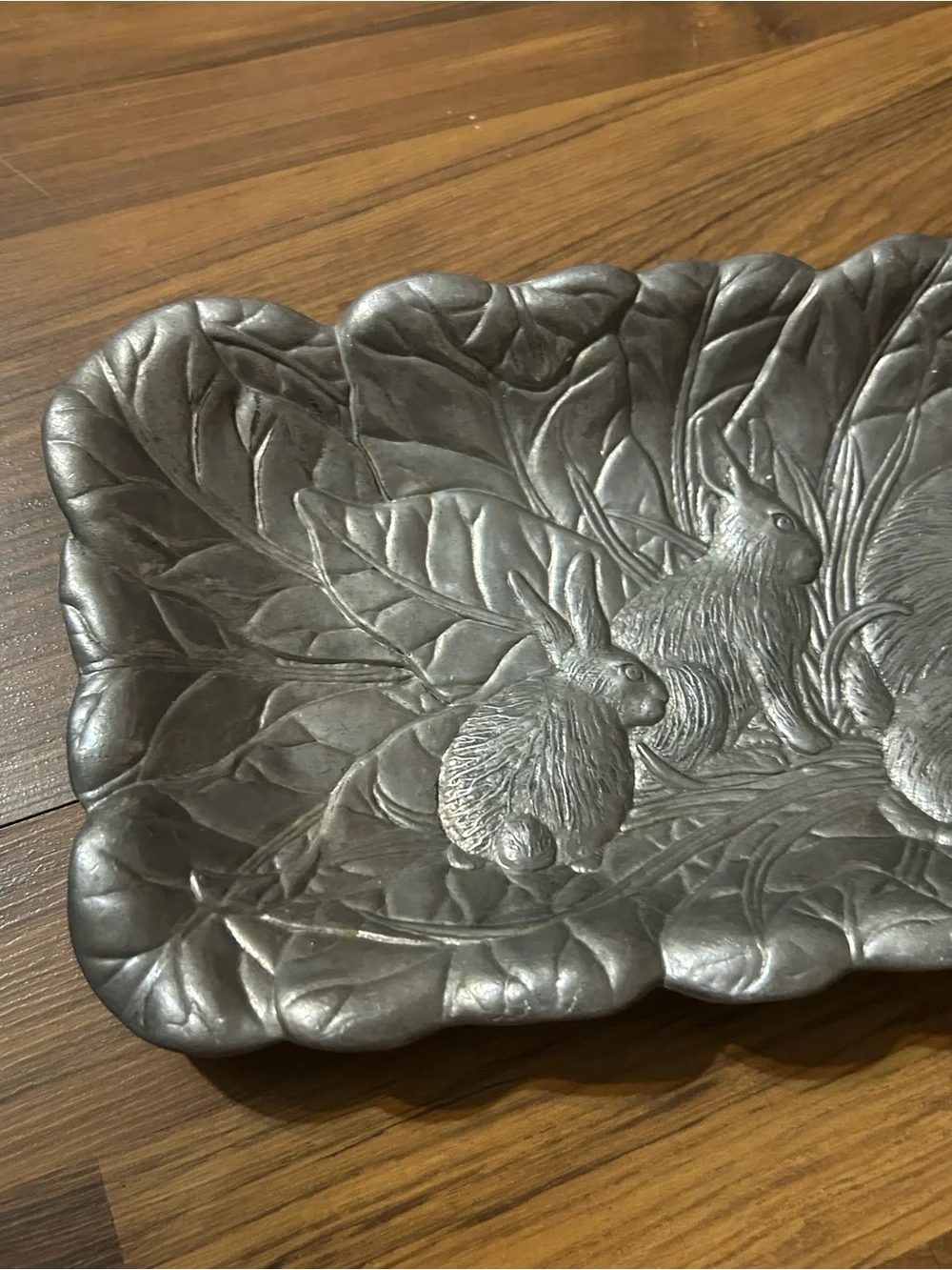 Vintage Arthur Court 1990 19” Bunny Rabbit Tray 8 Bunnies